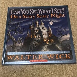 Scholastic's 'On a Scary Scary Night' by Walter Wick - Blue and Orange Cover